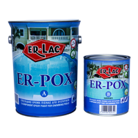 ER-LAC ER-POX Εποξειδικό Χρώμα Πισίνας 2 Συστατικών 3L (A) : 1L (B) Γαλάζιο