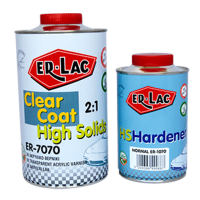 ER-LAC CLEAR COAT HIGH SOLIDS ER-7070 + HARDENER(2:1), Normal Ultra H.S. ER-1070 0.5L