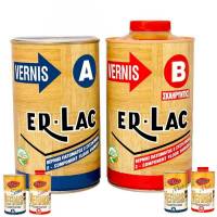 ER-LAC Βερνίκι Πατώματος Gloss Γυαλιστερό Βερνίκι Ξύλινων Πατωμάτων 2 συστατικών (1 lt)