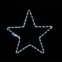 Aca Χριστουγεννιάτικο Διακοσμητικó Κρεμαστό Αστέρι Φωτιζόμενο Πλαστικό Λευκό (Χ08482215)