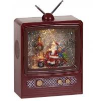 TnS Χριστουγεννιάτικη Διακοσμητική Τηλεόραση με Νερό και Φώς 23 cm (04.Τ-8855)