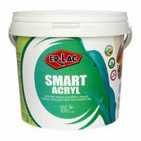 ER-LAC SMART ACRYL Λευκό επαγγελματικό ακρυλικό χρώμα μεγάλης καλυπτικότητας (9 lt)