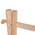 ΕΠΙΠΛΟ ΕΙΣΟΔΟΥ PERL HM9911 ΚΛΑΔΙΑ ΞΥΛΟΥ TEAK-ΦΥΣΙΚΟ 130,5x53x152Υεκ.